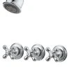 Pfister 3 Handle Tub And Shower Faucet Trim With Metal Cross Handles, Polished Chrome
