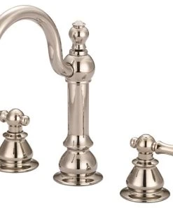 Water Creation Vintage Classic Widespread Lavatory Faucet With Pop-Up Drain
