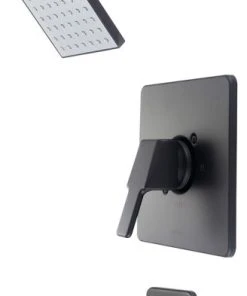 Olympia Faucets, Inc. I3 Single Handle Tub/Shower Trim Set, Matte Black