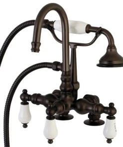 Aqua Vintage Kingston Brass AE17T5 Auqa Vintage Clawfoot Tub Faucet, Oil Rubbed Bronze