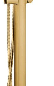 Moen One-Handle Tub Filler Includes Hand Shower, Brushed Gold