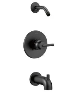 Delta Faucet Delta Trinsic Monitor 14 Series Tub & Shower Trim - Less Head, Matte Black