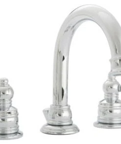 Banner Faucets Banner Widespread Adjustable Handle Lavatory Faucet, Chrome, Ceramic Lever Handl