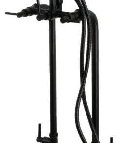 Kingston Brass Aqua Vintage Concord Freestanding Tub Faucets In Matte Black Finish CCK8100DL