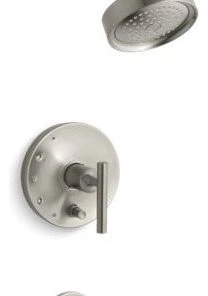 Kohler Purist Pressure-Balancing Bath/Shower Trim Set, Vibrant Brushed Nickel