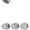 Pfister 3-Handle Tub And Shower Faucet, Metal Knob Handles, Chrome