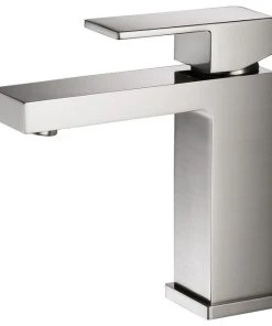 Concept Baths And Interiors ConcepBaths Hudson Single Handle Bathroom Faucet, Brushed Nickel