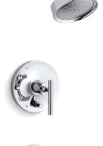 Kohler Purist Pressure-Balancing Bath/Shower Trim Set, Polished Chrome