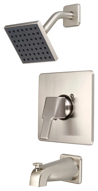 Olympia Faucets, Inc. I3 Single Handle Tub/Shower Trim Set, Brushed Nickel 1 Olympia Faucets, Inc. I3 Single Handle Tub/Shower Trim Set, Brushed Nickel