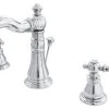 Kingston Brass Fauceture Widespread Bathroom Faucet With Retail Pop-Up, Polished Chrome