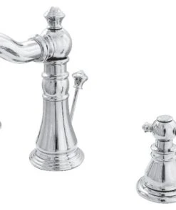 Kingston Brass Fauceture Widespread Bathroom Faucet With Retail Pop-Up, Polished Chrome