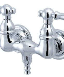 Kingston Brass 3-3/8" Wall Mount Tub Faucet, Polished Chrome