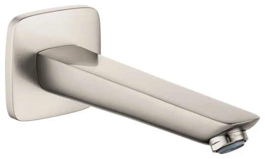 Hansgrohe USA Hansgrohe Logis Tub Spout Brushed Nickel 1 Hansgrohe USA Hansgrohe Logis Tub Spout Brushed Nickel
