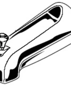 American Standard Brands American Standard 060340-0990A Wall-Mounted Diverter Tub Spout - Polished Brass