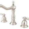 Kingston Brass Two Handle 8" To 14" Widespread Lavatory Faucet With Brass Pop-up KS1978TL