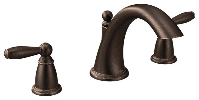 Moen Brantford Two-Handle Roman Tub Faucet, Oil Rubbed Bronze 1 Moen Brantford Two-Handle Roman Tub Faucet, Oil Rubbed Bronze