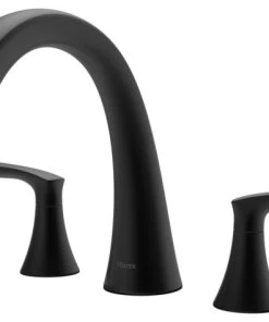 Pfister RT65WR Weller Deck Mounted Roman Tub Filler - Matte Black
