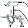 Kingston Brass CC414T Vintage Deck Mounted Clawfoot Tub Filler - Polished