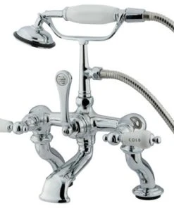 Kingston Brass CC414T Vintage Deck Mounted Clawfoot Tub Filler - Polished