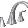 Moen Voss Chrome Two-Handle Roman Tub Faucet T693