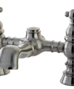 Kingston Brass 7" Deck Mount Tub Faucet, Brushed Nickel