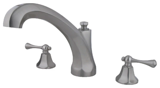 Kingston Brass Roman Tub Faucet, Brushed Nickel 1 Kingston Brass Roman Tub Faucet, Brushed Nickel