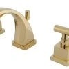 Kingston Brass Claremont 8 In. Widespread Bathroom Faucet, Polished Brass