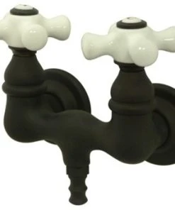 Kingston Brass 3-3/8" Wall Mount Tub Faucet, Oil Rubbed Bronze