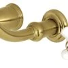 Kingston Brass KS3027PX Two-Handle Wall Mount Tub Faucet, Brushed Brass