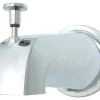 Kingston Brass Diverter Tub Spout With Flange, Polished Chrome