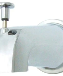 Kingston Brass Diverter Tub Spout With Flange, Polished Chrome