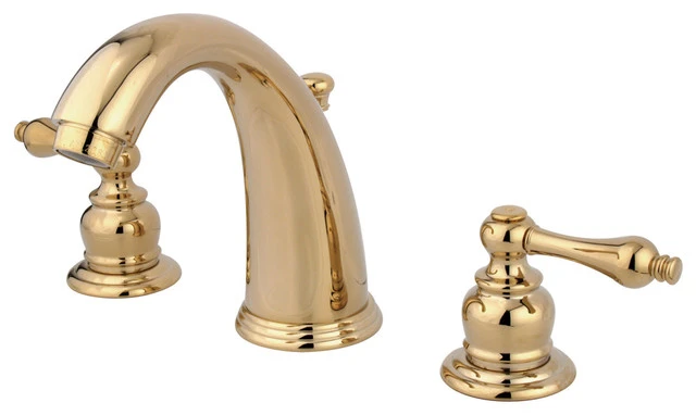 Kingston Brass Victorian Two Handle 8" To 16" Widespread Lavatory Faucet With Retail Pop-up 1 Kingston Brass Victorian Two Handle 8" To 16" Widespread Lavatory Faucet With Retail Pop-up