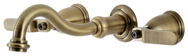 Kingston Brass Whitaker Roman Tub Faucets With Antique Brass Finish KS3023KL 1 Kingston Brass Whitaker Roman Tub Faucets With Antique Brass Finish KS3023KL