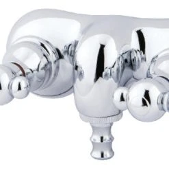 Kingston Brass 3-3/8" Wall Mount Tub Faucet, Polished Chrome
