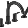 Delta Faucet Delta Roman Tub Trim With Hand Shower Matte Black