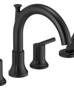 Delta Faucet Delta Roman Tub Trim With Hand Shower Matte Black
