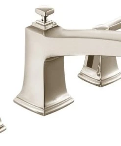 Moen Boardwalk Spot Resist Brushed Nickel Two-Handle Roman Tub Faucet T623SRN