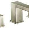 Moen 90 Degree Brushed Nickel Two-Handle Roman Tub Faucet TS903BN