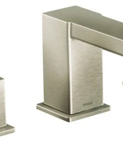 Moen 90 Degree Brushed Nickel Two-Handle Roman Tub Faucet TS903BN