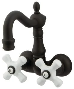 Kingston Brass 3-3/8" Wall Mount Tub Faucet, Oil Rubbed Bronze