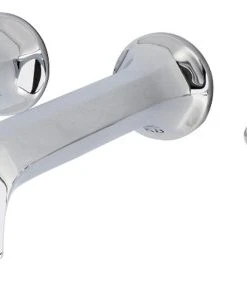 Kingston Brass KS4021AL 2-Handle Wall Mount Tub Faucet, Polished Chrome