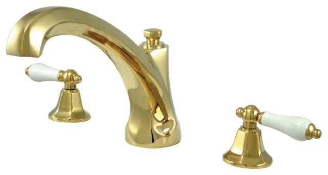Kingston Brass Roman Tub Faucet, Polished Brass 1 Kingston Brass Roman Tub Faucet, Polished Brass