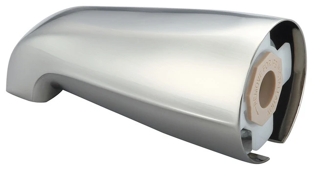 Olympia Faucets, Inc. Combo Tub Spout, PVD Brushed Nickel 1 Olympia Faucets, Inc. Combo Tub Spout, PVD Brushed Nickel