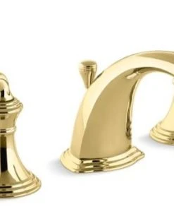 Kohler Devonshire Widespread Bathroom Faucets, Vibrant Polished Brass