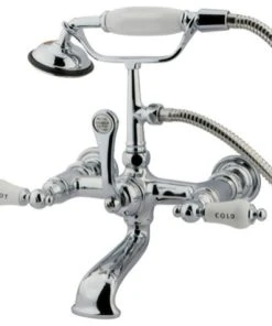 Kingston Brass CC556T Vintage Wall Mounted Clawfoot Tub Filler - Polished
