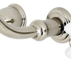 Kingston Brass KS3026PX Two-Handle Wall Mount Tub Faucet, Polished Nickel