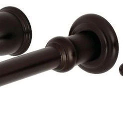 Kingston Brass Two-Handle Wall Mount Tub Faucet, Oil Rubbed Bronze