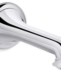 Kohler Artifacts Wall-Mount Bath Spout With Turned Design, Polished Chrome