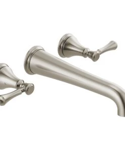 Delta Faucet Delta Cassidy Wall Mounted Tub Filler, Stainless, T5797-SSWL
