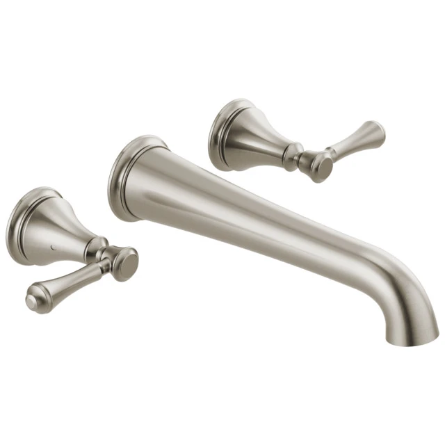 Delta Faucet Delta Cassidy Wall Mounted Tub Filler, Stainless, T5797-SSWL 1 Delta Faucet Delta Cassidy Wall Mounted Tub Filler, Stainless, T5797-SSWL